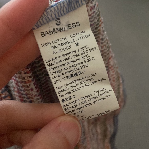 Babe & Tess baby woven multicolor sweater shirt. High end Italian brand. - Picture 5 of 6